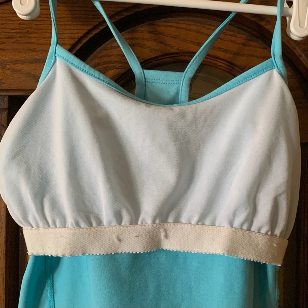 Light Aqua Racerback Sport Top - Picture 4 of 4